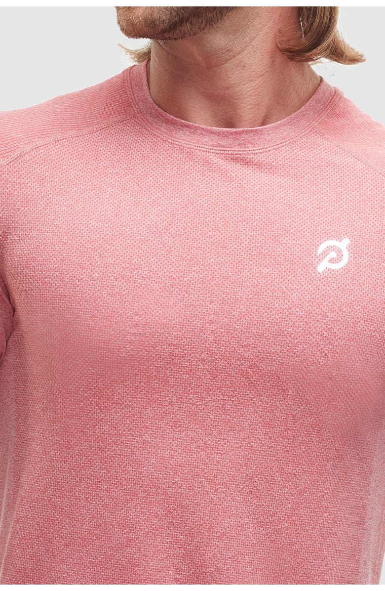 Peloton Seamless Short Sleeve, Alternate, color, Brick Red