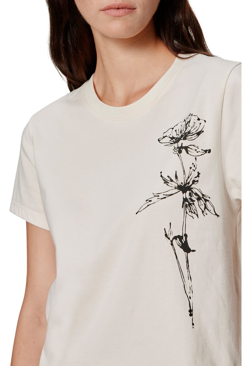 Timeless Floral Organic Cotton Graphic T-Shirt, Alternate, color, COLLAGEN WHITE/ DANDELION