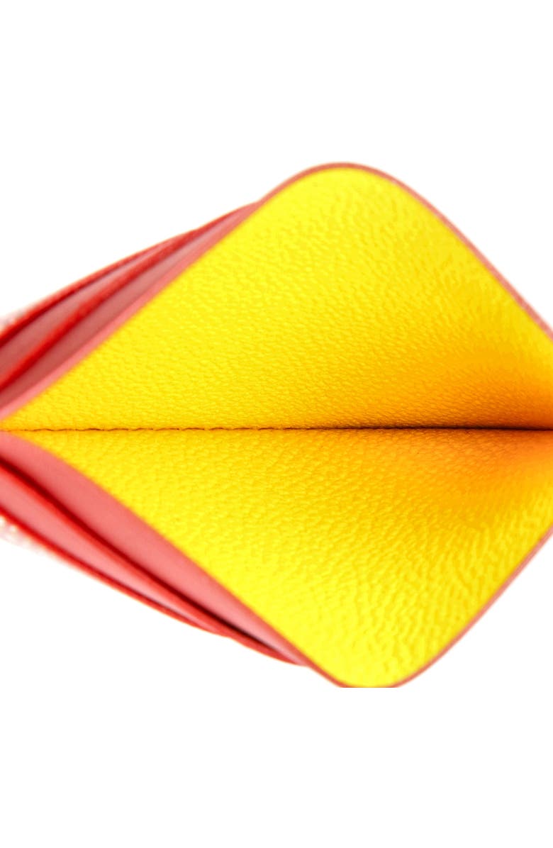 Pre-Owned Goyard Saint Sulpice Card Holder Coated Canvas, Alternate, color, Red