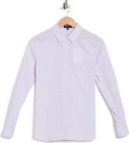 Theory Fitted Long Sleeve Button Shirt