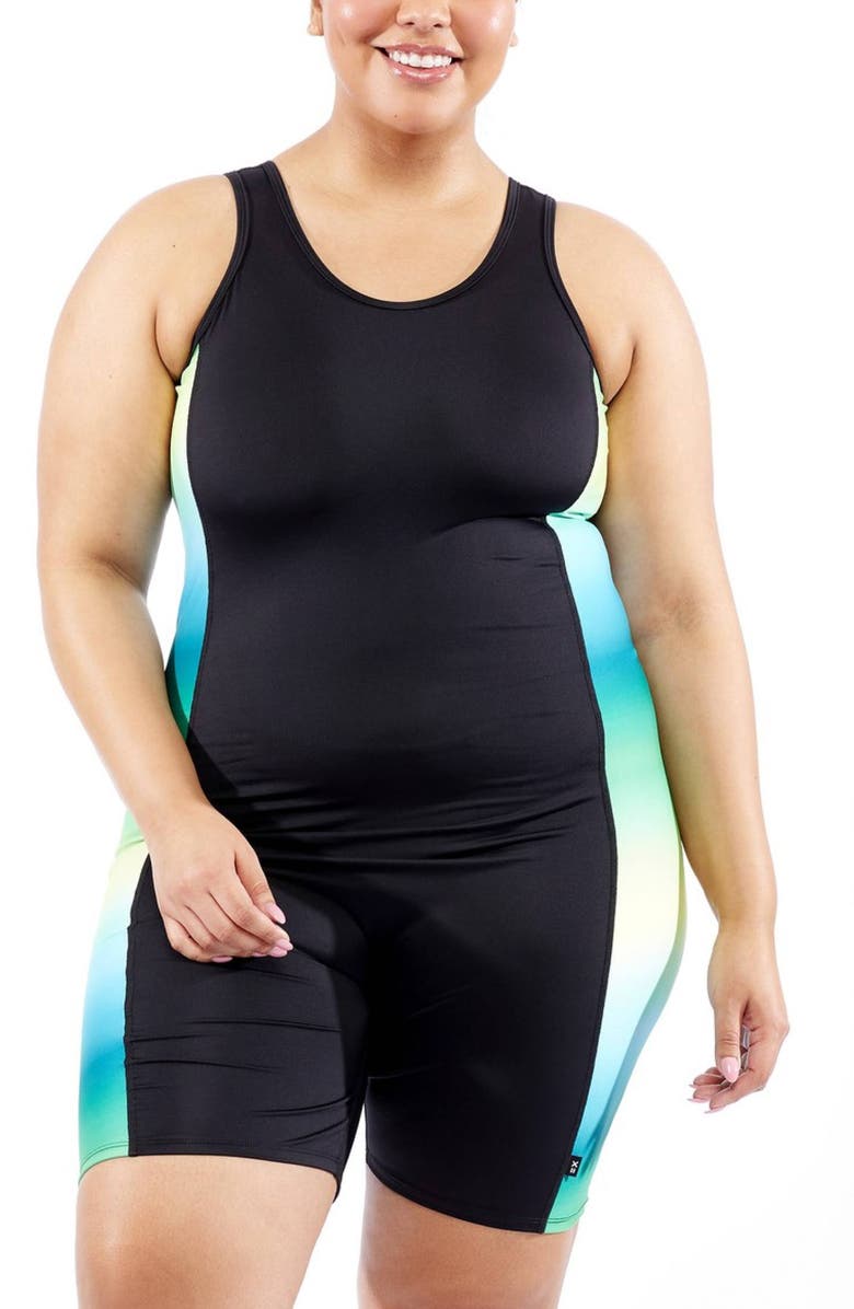 TomboyX 6-Inch Racerback One-Piece Swimsuit, Main, color, 