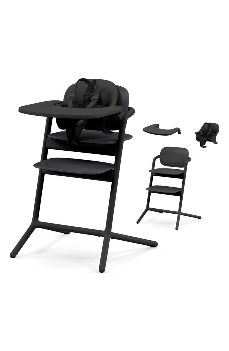 CYBEX Lemo 2 Highchair, Baby Seat & Snack Tray 3-in-1 Set, Main, color, Stunning Black