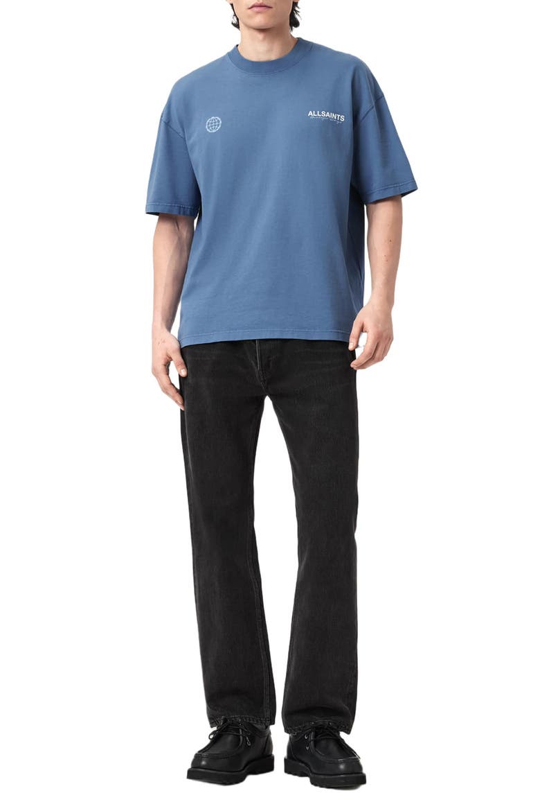 Emblem Cotton Graphic T-Shirt, Alternate, color, BAY BLUE