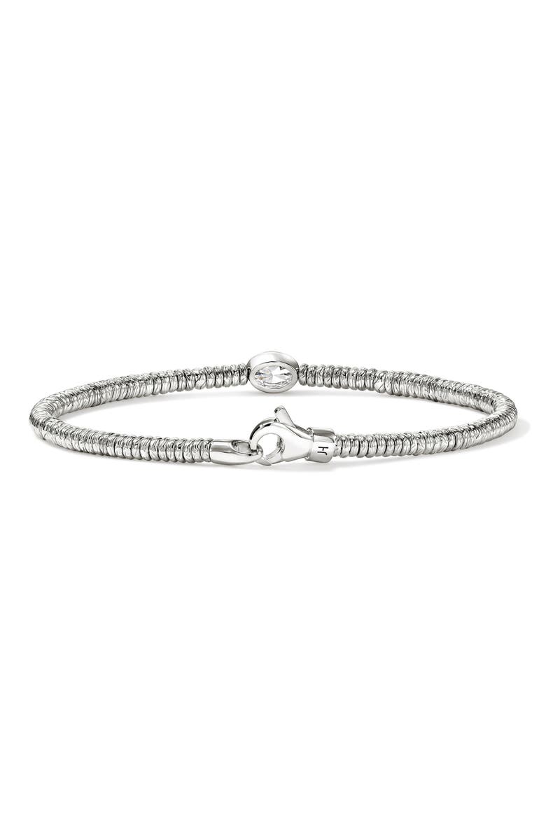 JH Lovestruck™ Heishi Bracelet, Sterling Silver, Lab-Grown Diamonds, Alternate, color, SILVER