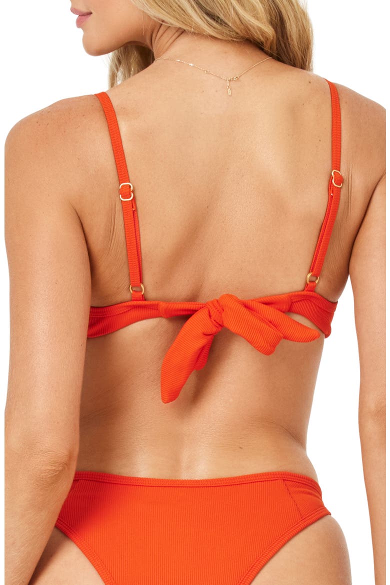 Hunter Underwire Bikini Top, Alternate, color, PIMENTO