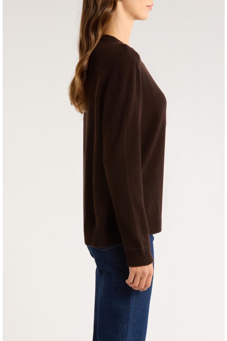 Cashmere Boyfriend Sweater, Alternate, color, MOLE