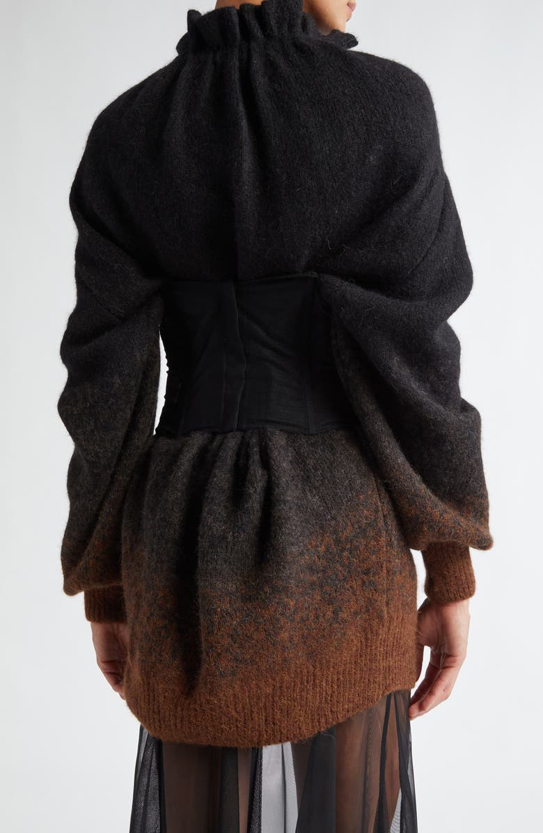 Simone Rocha Embellished Sheer Mesh Corset, Alternate, color,