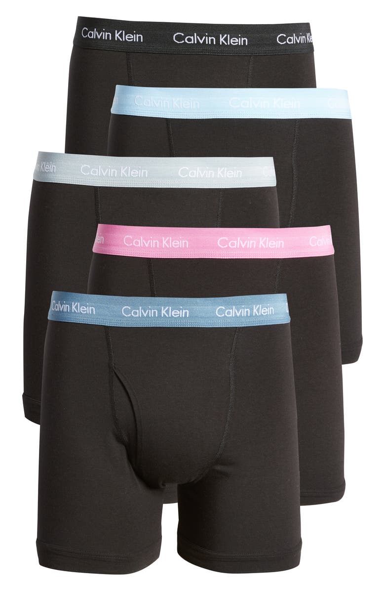 Calvin Klein 5-Pack Performance Boxer Briefs, Main, color,