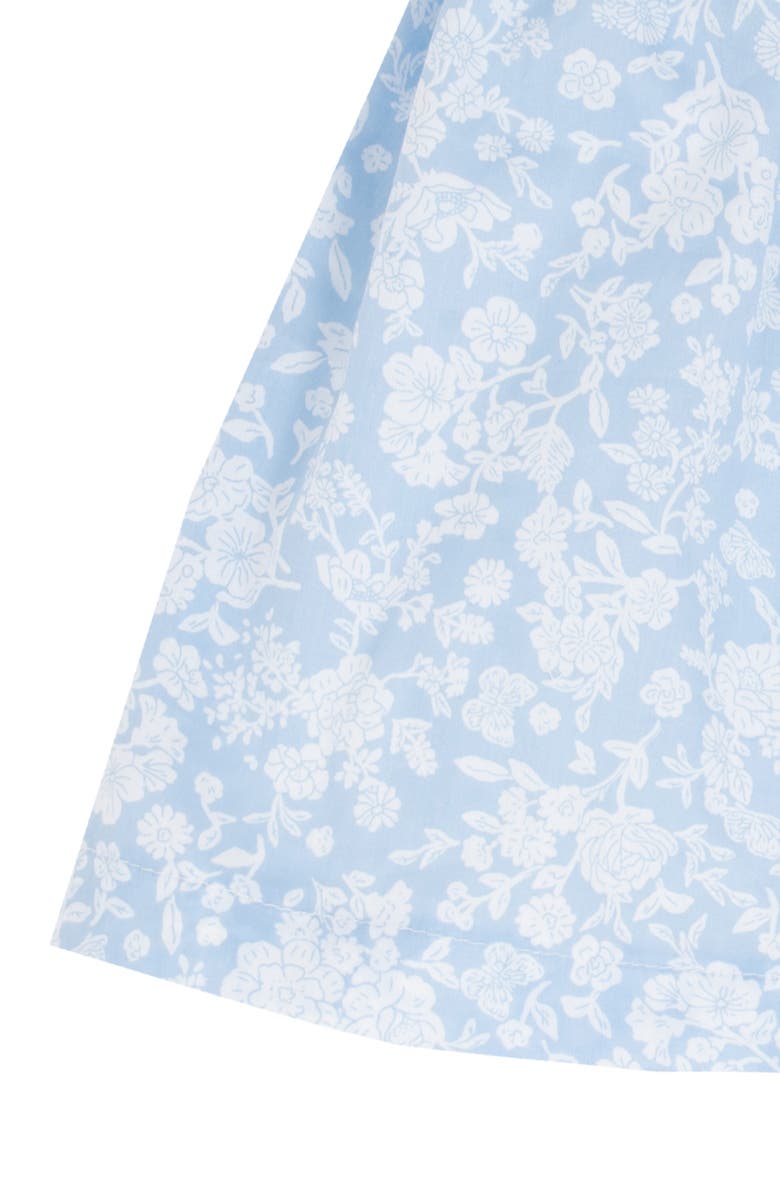 Rare Editions Peter Pan Collar Dress & Bloomers Set, Alternate, color, Blue Ivory