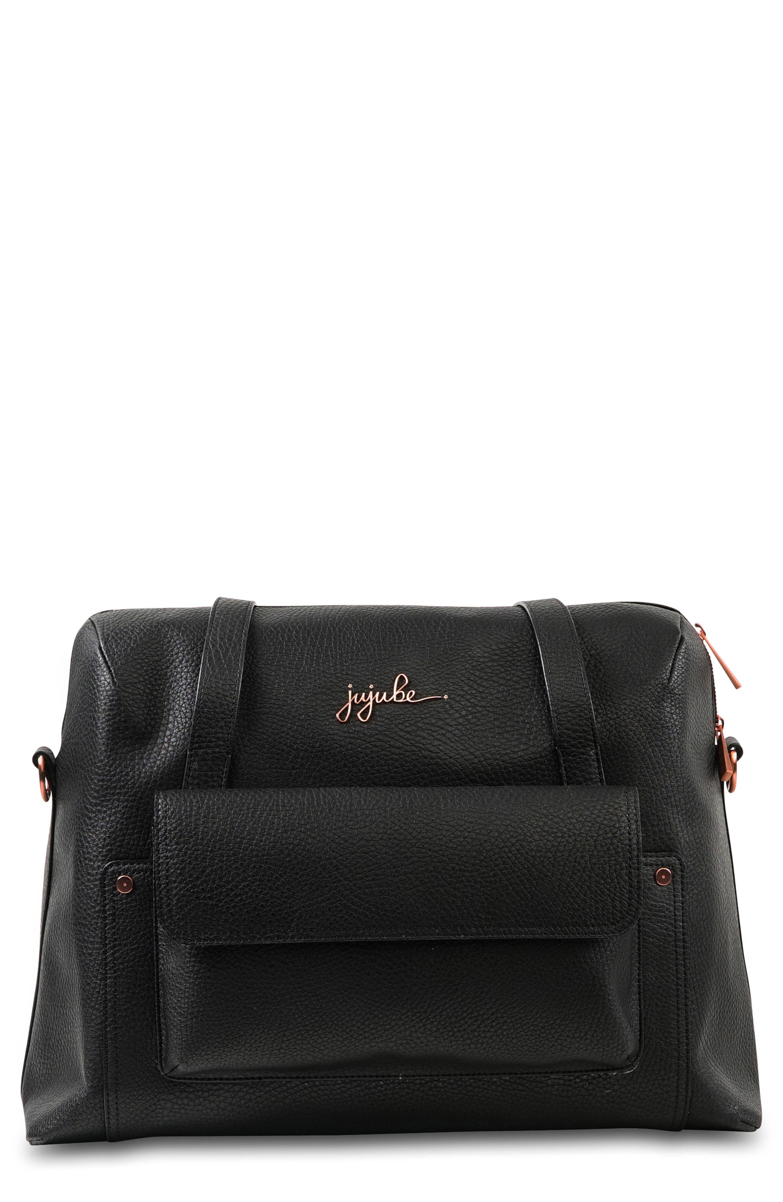JuJuBe Ju-Ju-Be Ever Collection Wherever Faux Leather Weekend Diaper Bag, Main, color, 