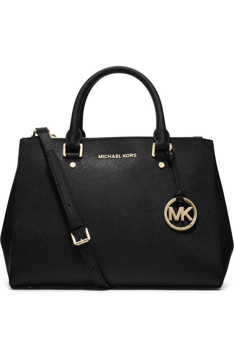 MICHAEL Michael Kors 'Medium Sutton' Saffiano Leather Tote, Alternate, color,