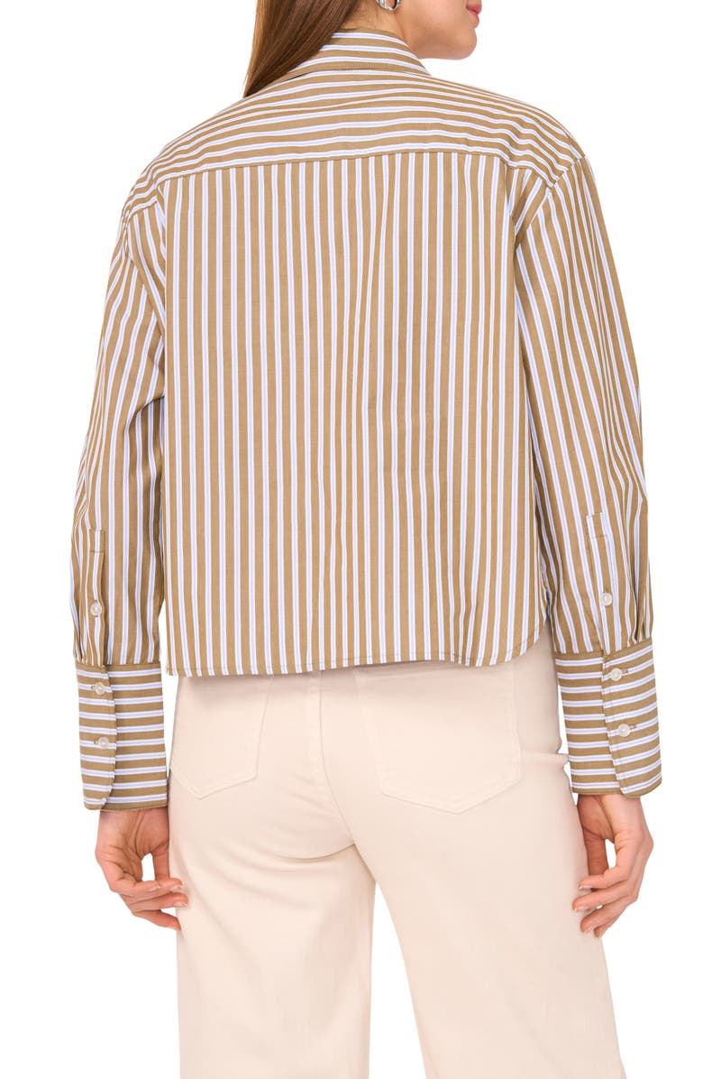 Parker The Vicki Long Sleeve Button Front Top, Alternate, color, Blue/ Brown