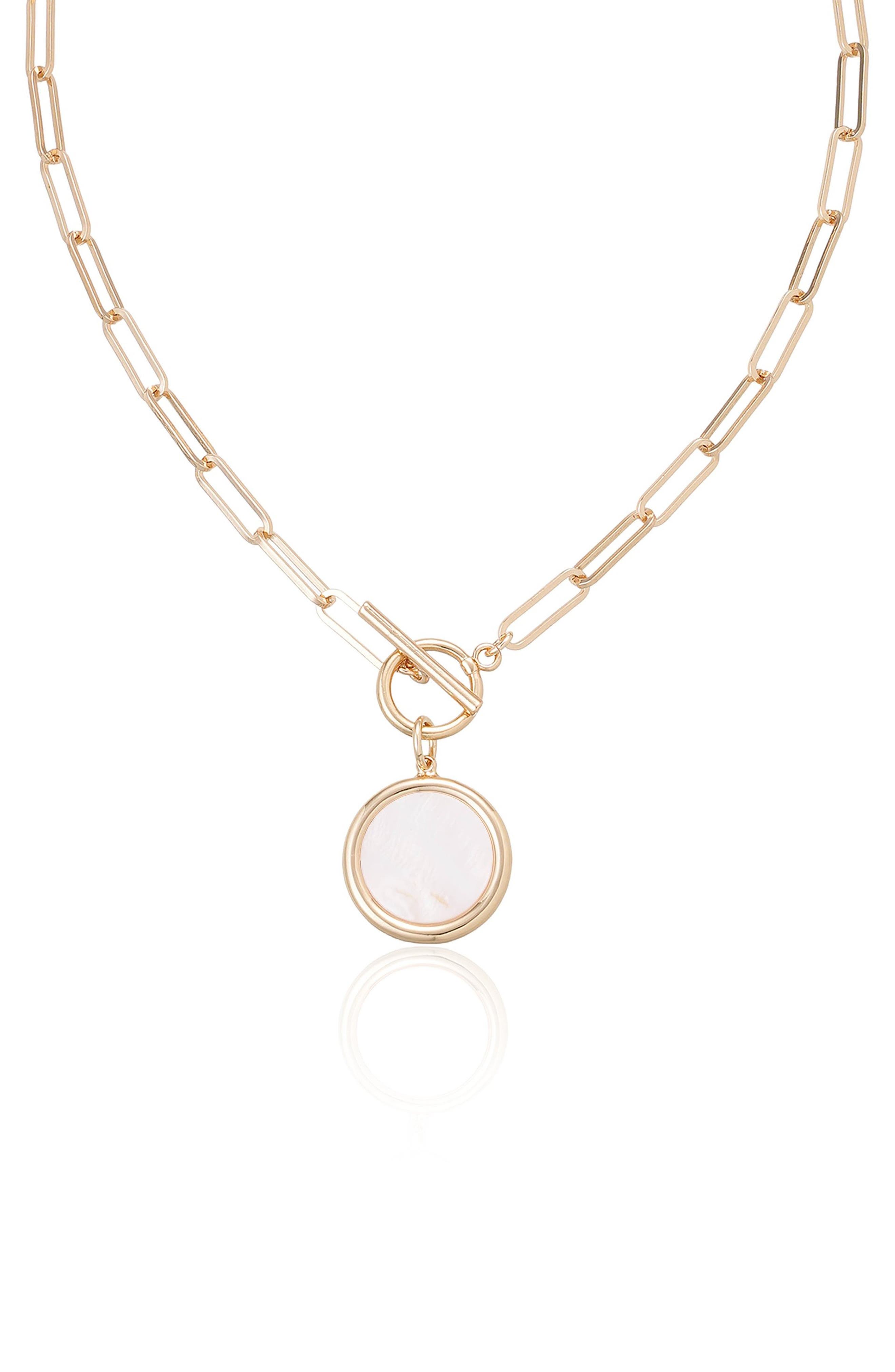 Ettika Pendant Toggle Necklace