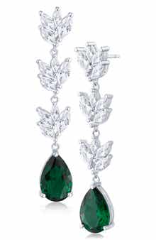 CZ by Kenneth Jay Lane Marquise & Pear Cubic Zirconia Drop Earrings