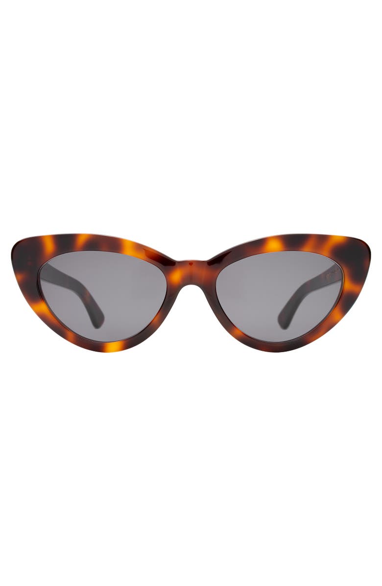 Illesteva Pamela Sunglasses, Alternate, color, Aperol / Grey