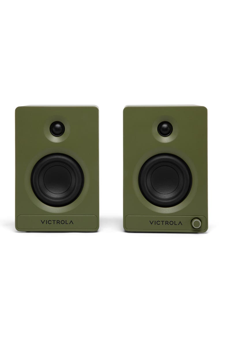 Tempo Bluetooth Bookshelf Speakers, Alternate, color, Green