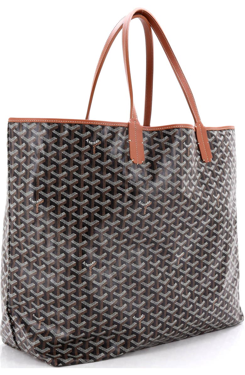 Pre-Owned Goyard Saint Louis Tote Coated Canvas XXL, Alternate, color, Brown