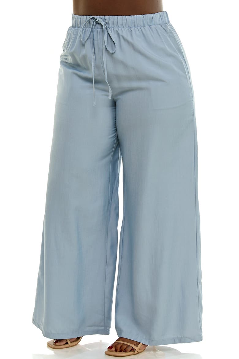 Full Wide Leg Pants, Alternate, color, LIGHT BLUE