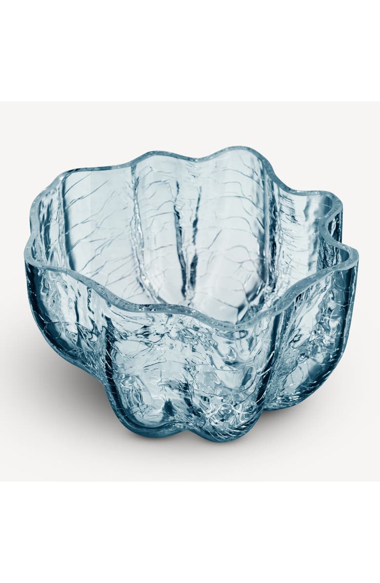 Kosta Boda Small Crackle Bowl, Alternate, color, Blue