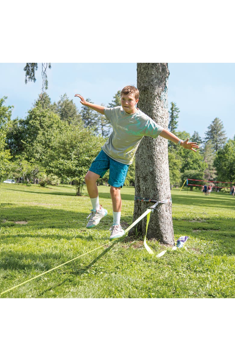 Trelines Classic Slackline 50 Ft Ratchet, Alternate, color, Multicolored