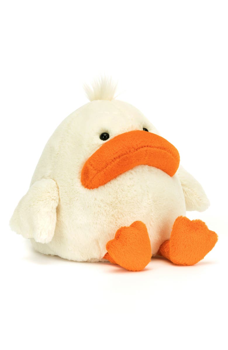 Jellycat Delia Duck Stuffed Animal, Main, color, 