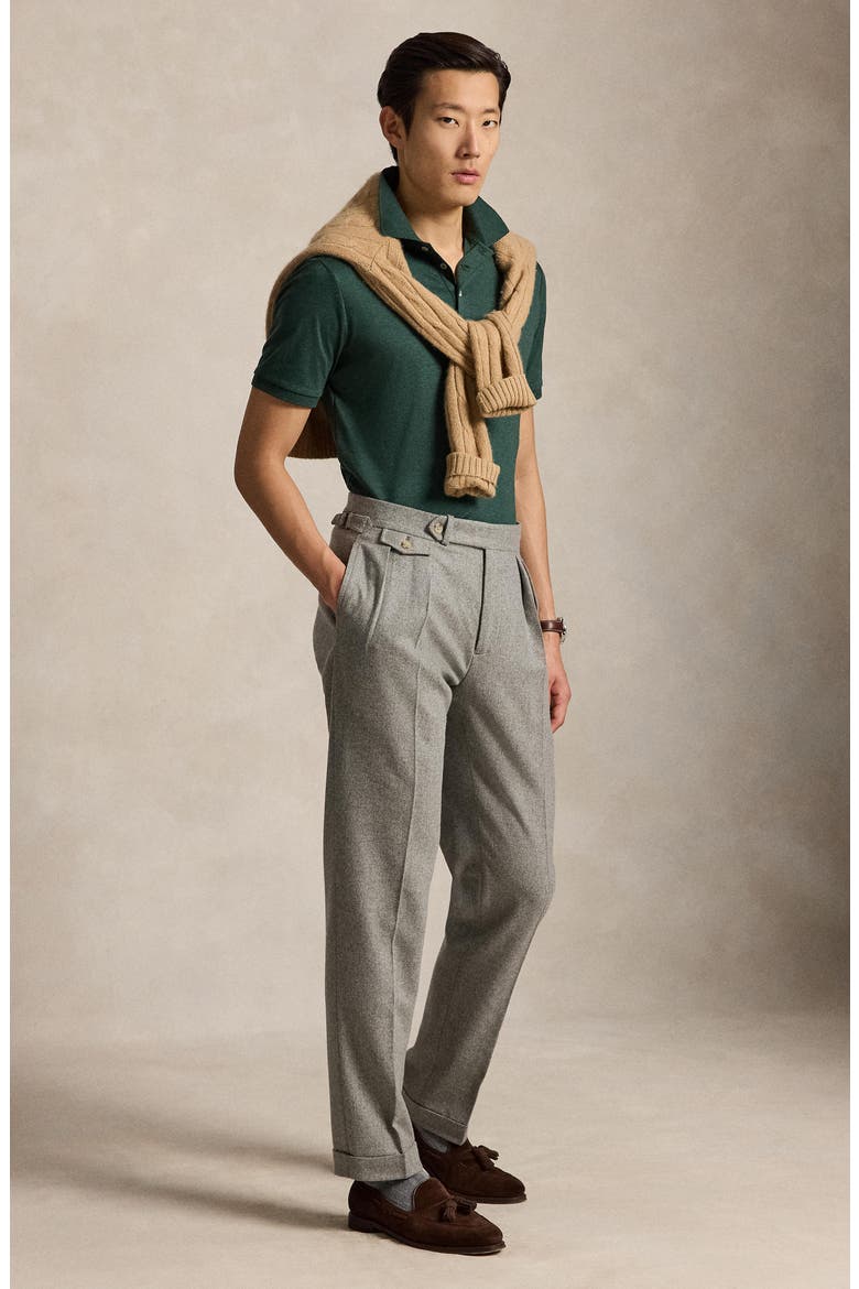 Classic Fit Solid Cotton Polo, Alternate, color, GREEN