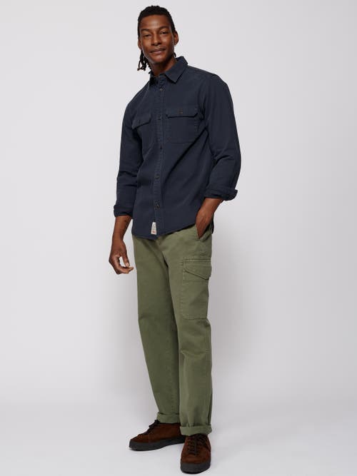 Aubin Normanby Button Up Shirt In Blue