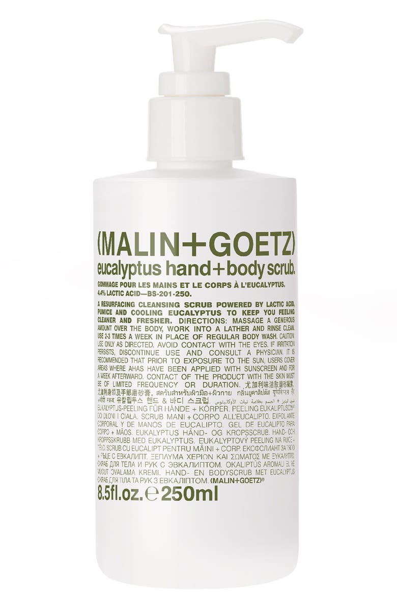 MALIN+GOETZ Eucalyptus Hand + Body Scrub, Main, color,