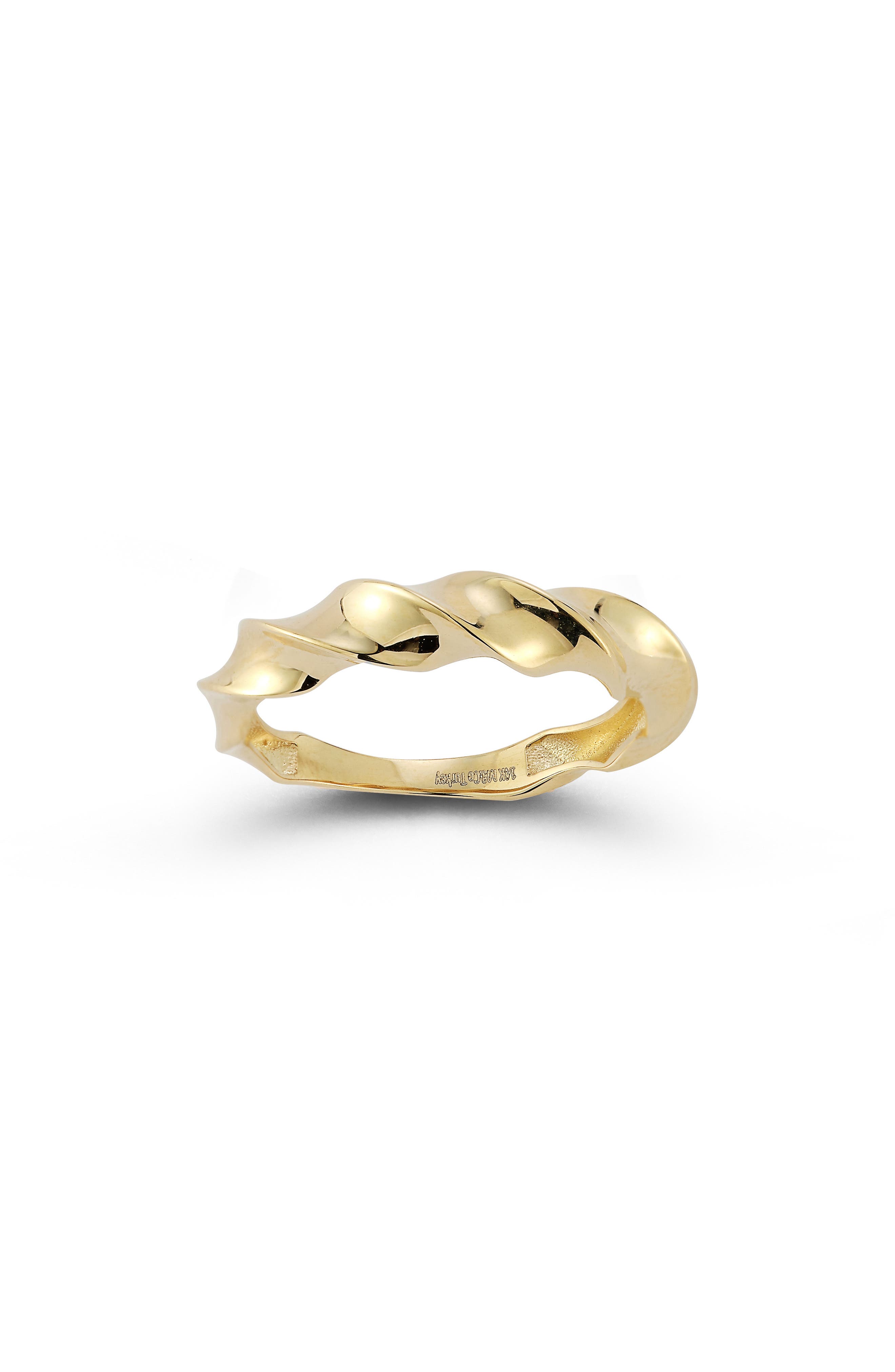 Ember Fine Jewelry 14K Gold Twist Ring