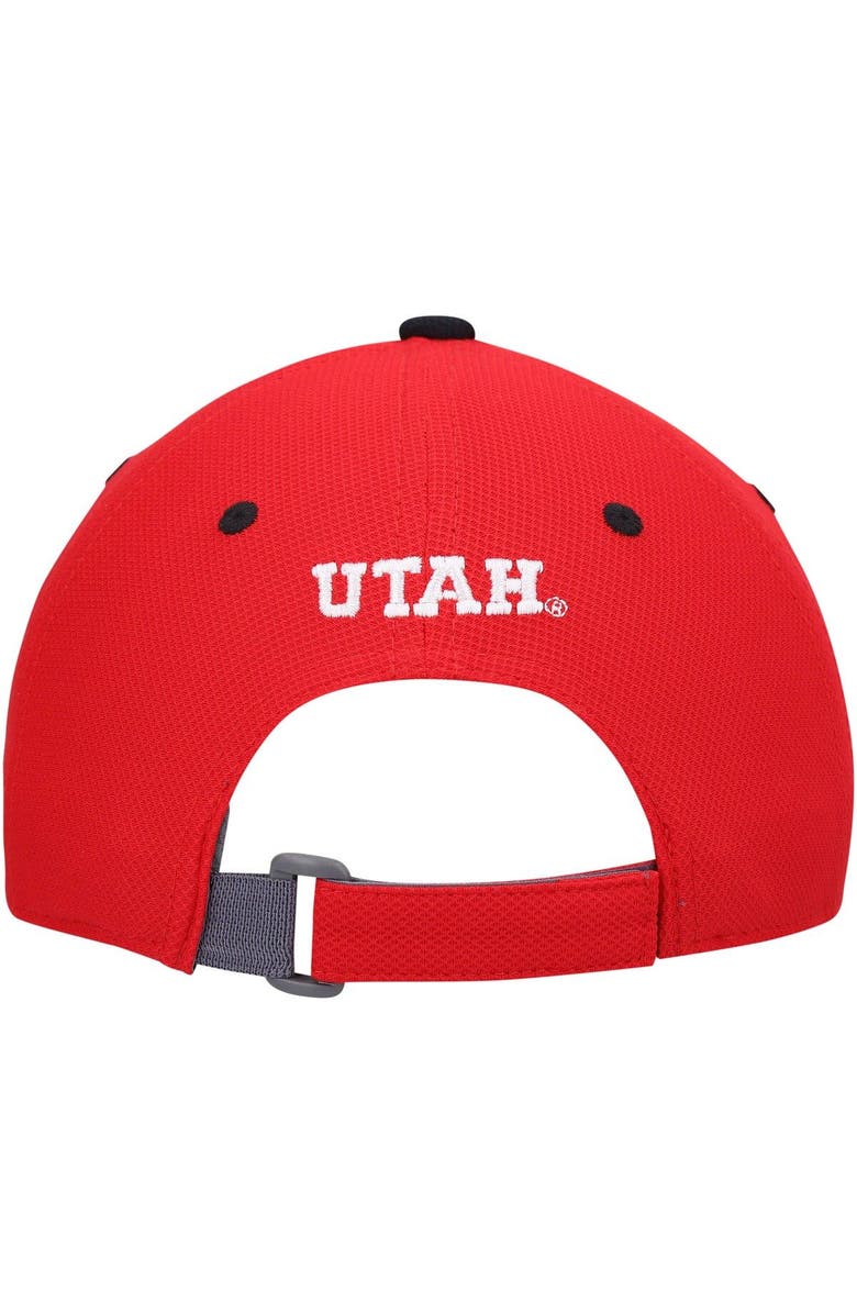 Under Armour Youth Under Armour Red Utah Utes Blitzing Accent Performance Adjustable Hat, Alternate, color,
