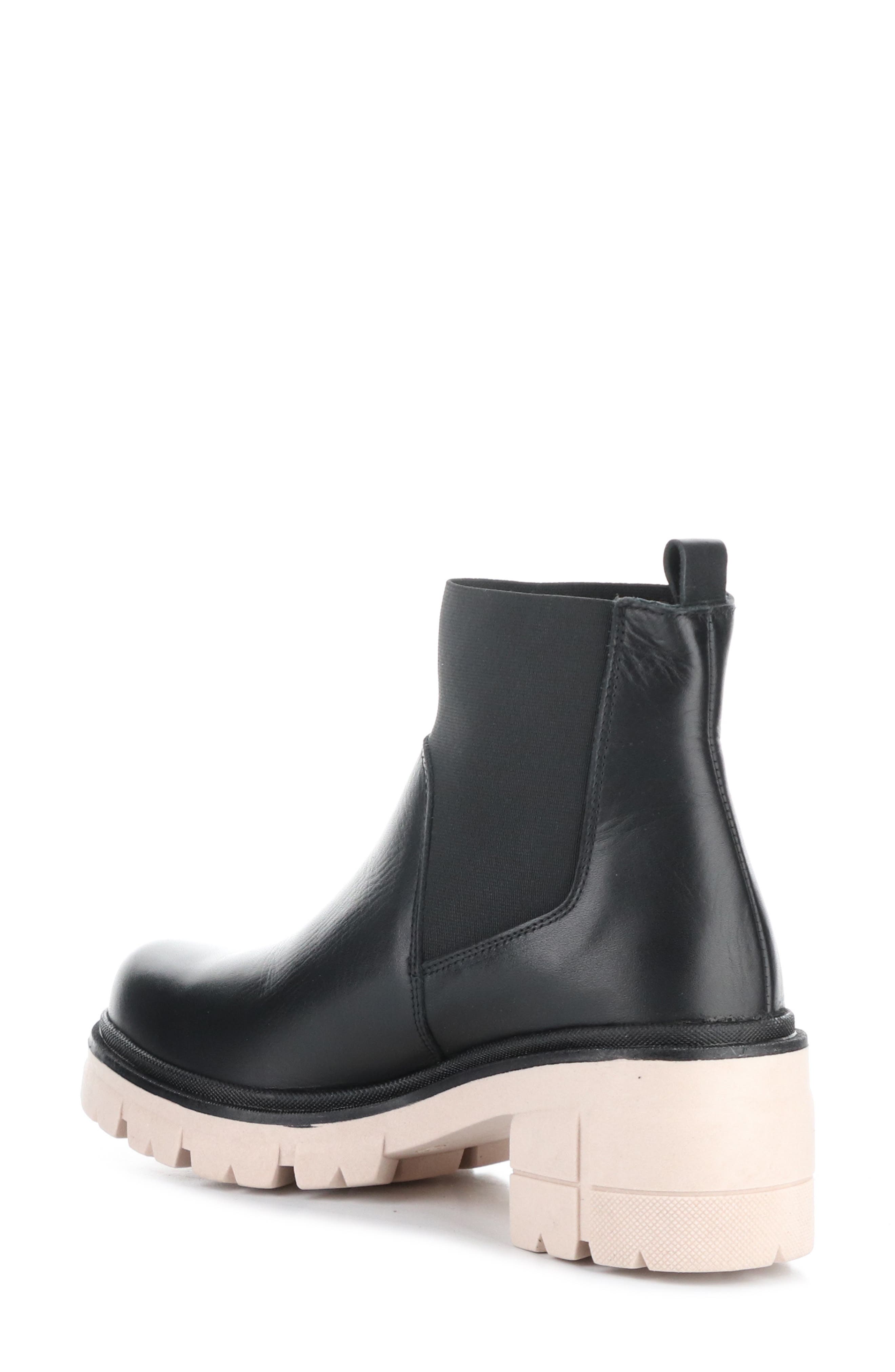 Bos. & Co. Bianc Lug Sole Chelsea Boot, Alternate, color, Black/ Pink Feel/ Elastic