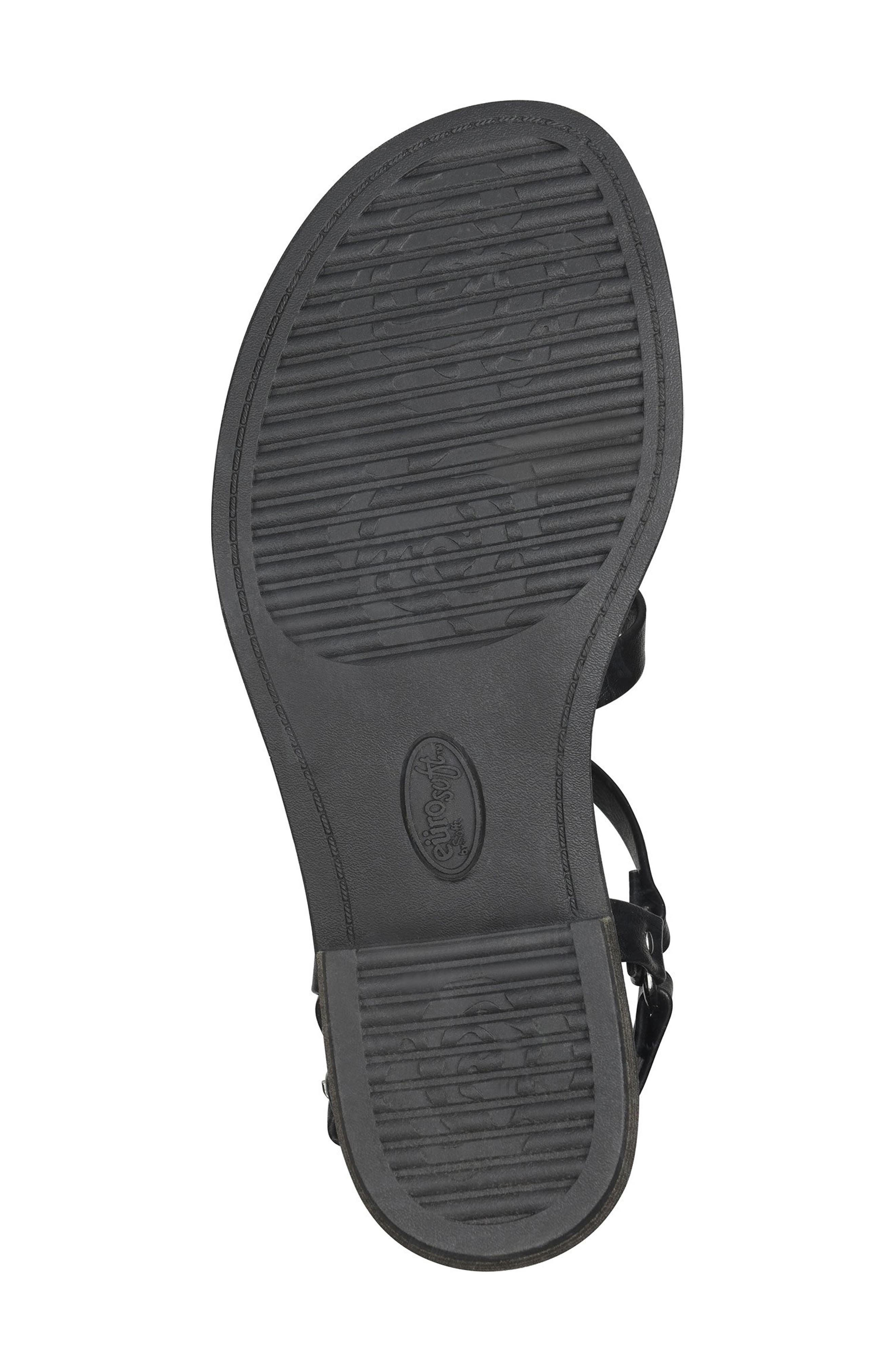EUROSOFT Nat Sandal, Alternate, color, Black