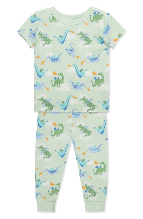Shop Little Me 4-piece Pajamas Set In Green/blue Multi