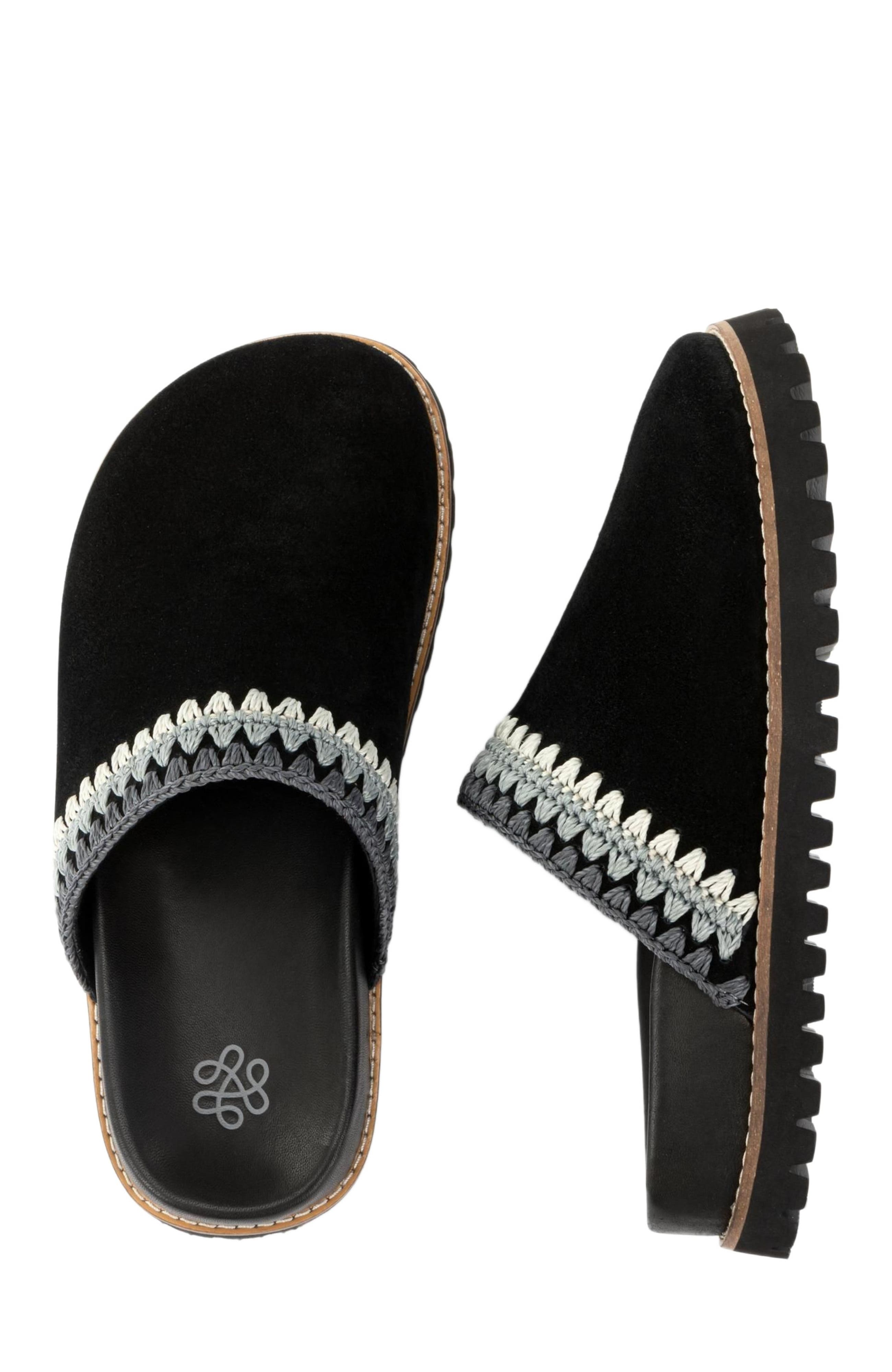 The Sak Bolinas Lug Sole Clog, Alternate, color, Black Seminyak