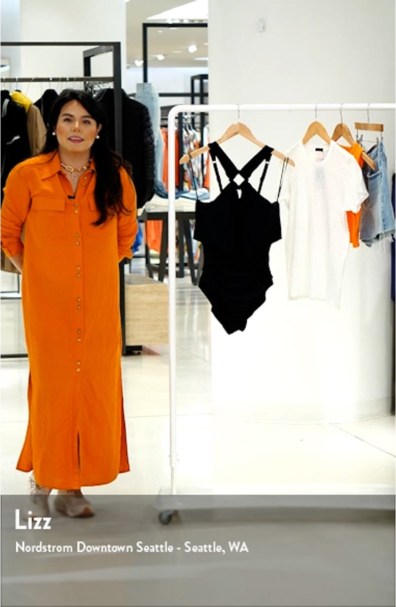 Halter Neck One-Piece Swimsuit, sales video thumbnail