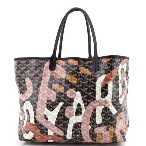 Saint Louis Tote Lettres Camouflage Coated Canvas PM