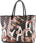 Pre-Owned Goyard Saint Louis Tote Lettres Camouflage Coated Canvas PM