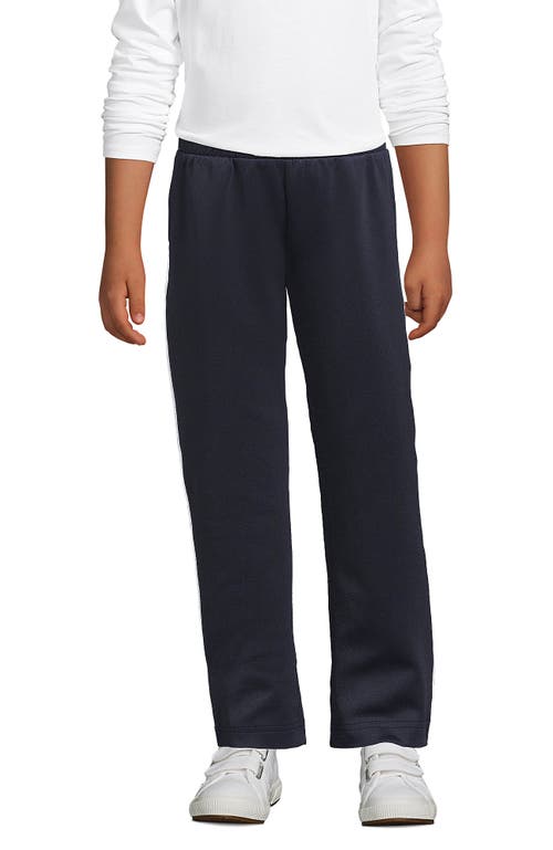 Lands' End School Uniform Coed Active Performance Track Pants In Black