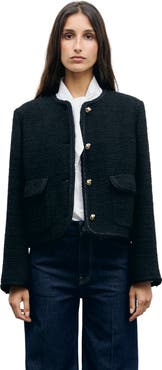 GERARD DAREL Judye Curly Tweed Jacket