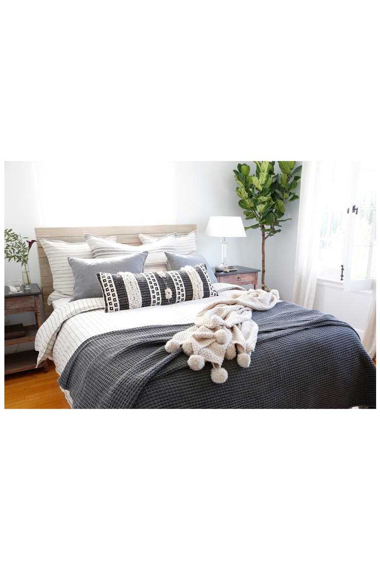 Sawyer Accent Pillow, Alternate, color, CHARCOAL/IVORY