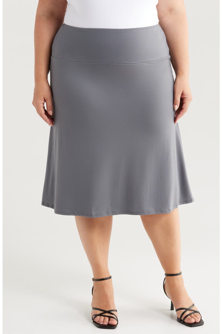 A-Line Skirt, Main, color, CHARCOAL
