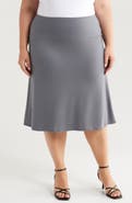 24seven Comfort Apparel A-Line Skirt