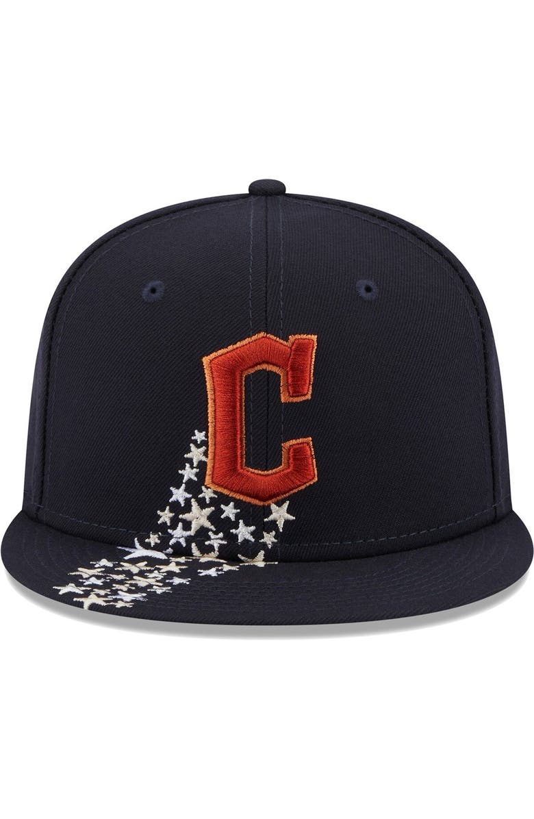 New Era Men's New Era Navy Cleveland Guardians  Meteor 59FIFTY Fitted Hat, Alternate, color, 