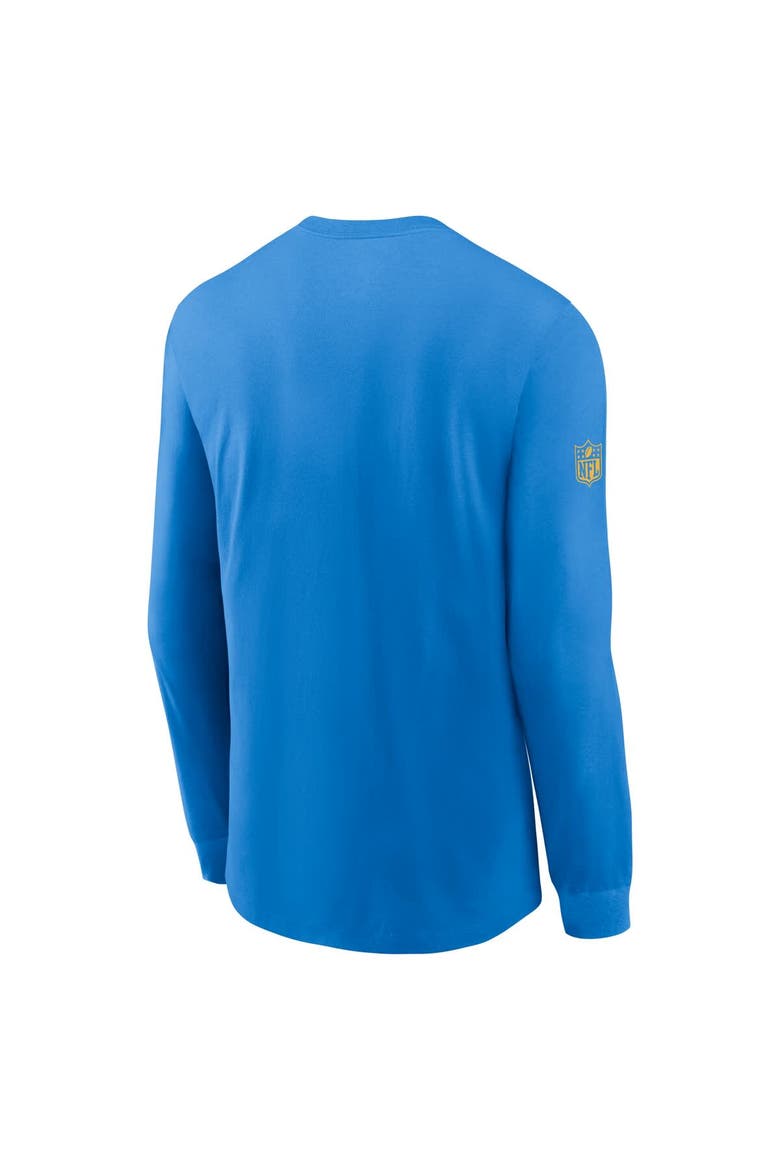 Men's Nike Powder Blue Los Angeles Chargers Sideline Performance Long Sleeve T-Shirt, Alternate, color, Powder Blue