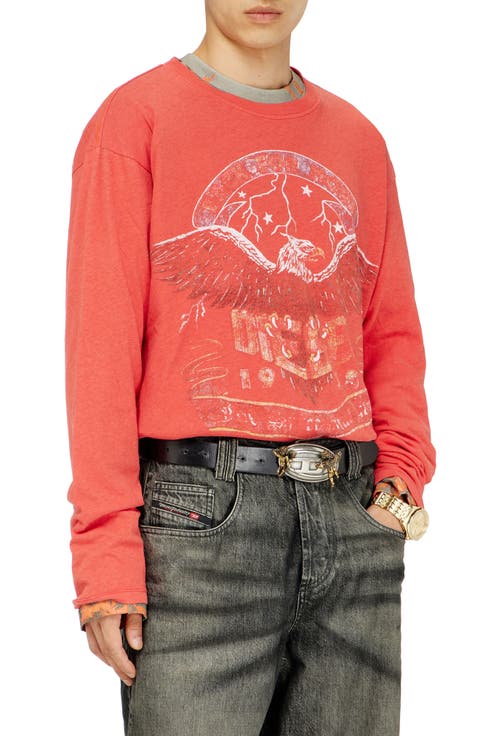 Cotton & Hemp Long Sleeve Graphic T-Shirt