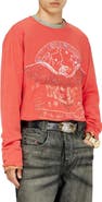 DIESEL® Cotton & Hemp Long Sleeve Graphic T-Shirt