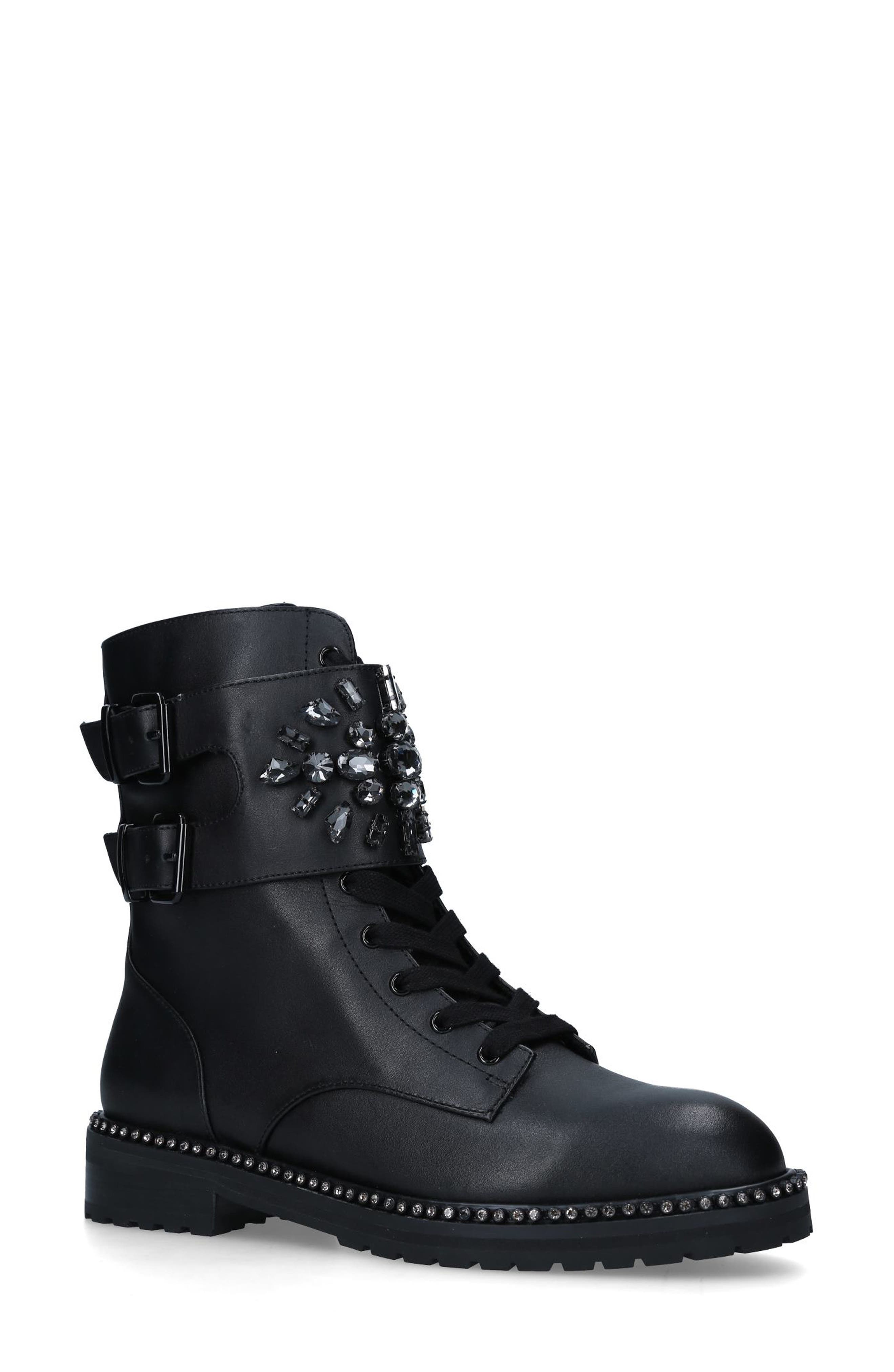 Kurt Geiger London Stoop Crystal Combat Boot, Main, color, 