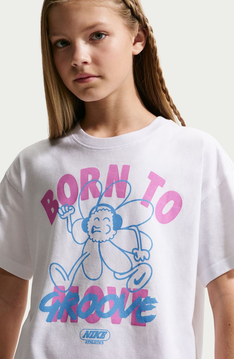 Nike Kids' Born to Groove Graphic T-Shirt, Alternate, color, White