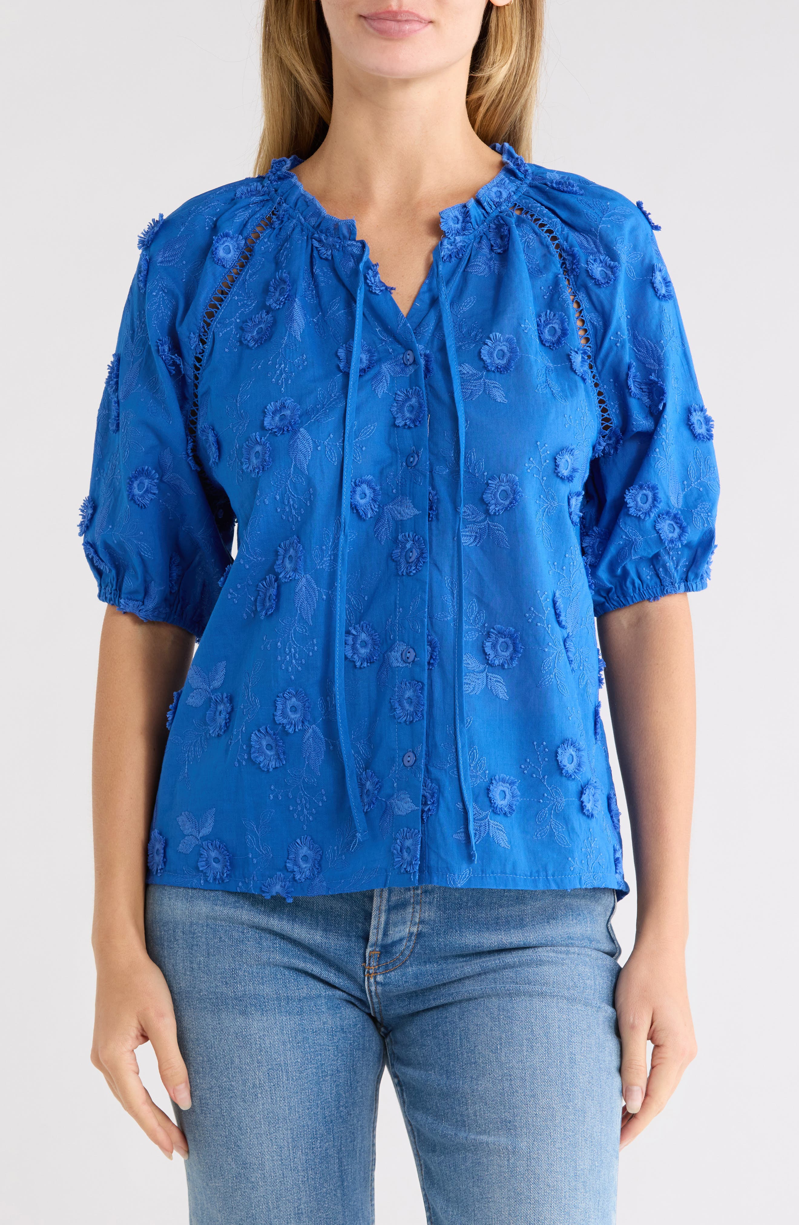 Cotton Peasant Top