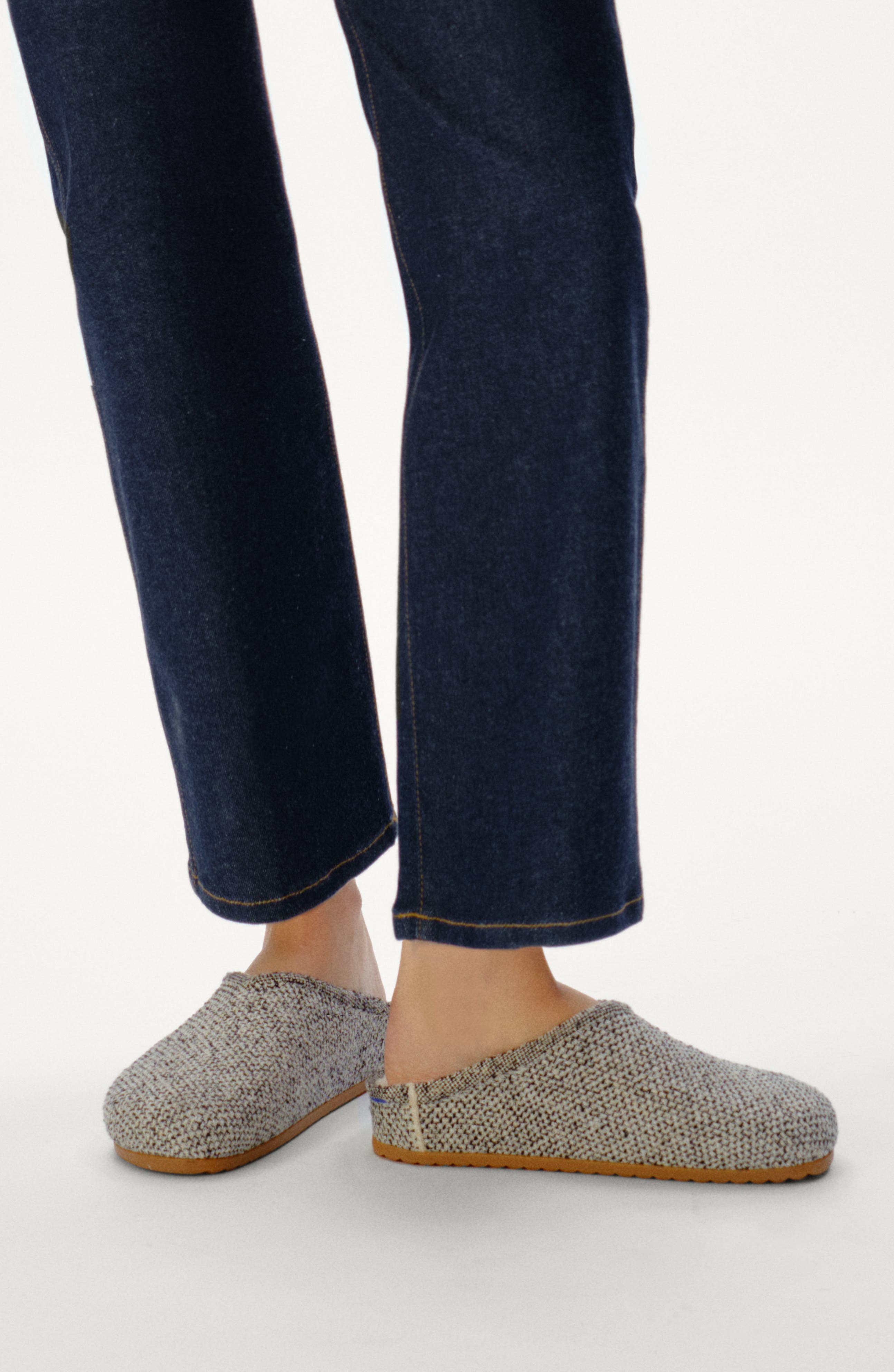 Rothy's The Cozy Faux Shearling Lined Clog, Alternate, color, Cookies And Cream Boucle